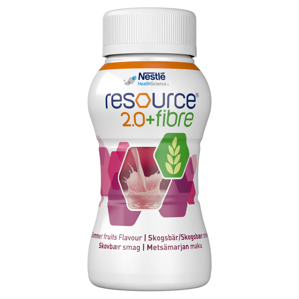 Resource 2.0 + trefjar skógarberjabragð 4 x 200 ml.