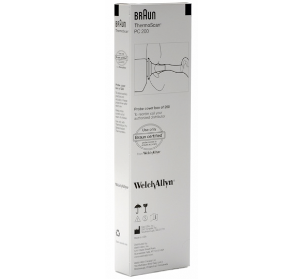 Braun Thermoscan PC 200-lághita eyrnaslíður 200 stk.