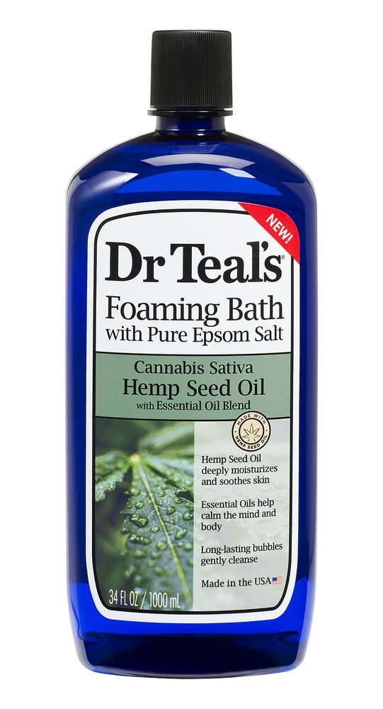 Dr. Teal's Foaming Bath Hemp Seed Oil 1000 ml.