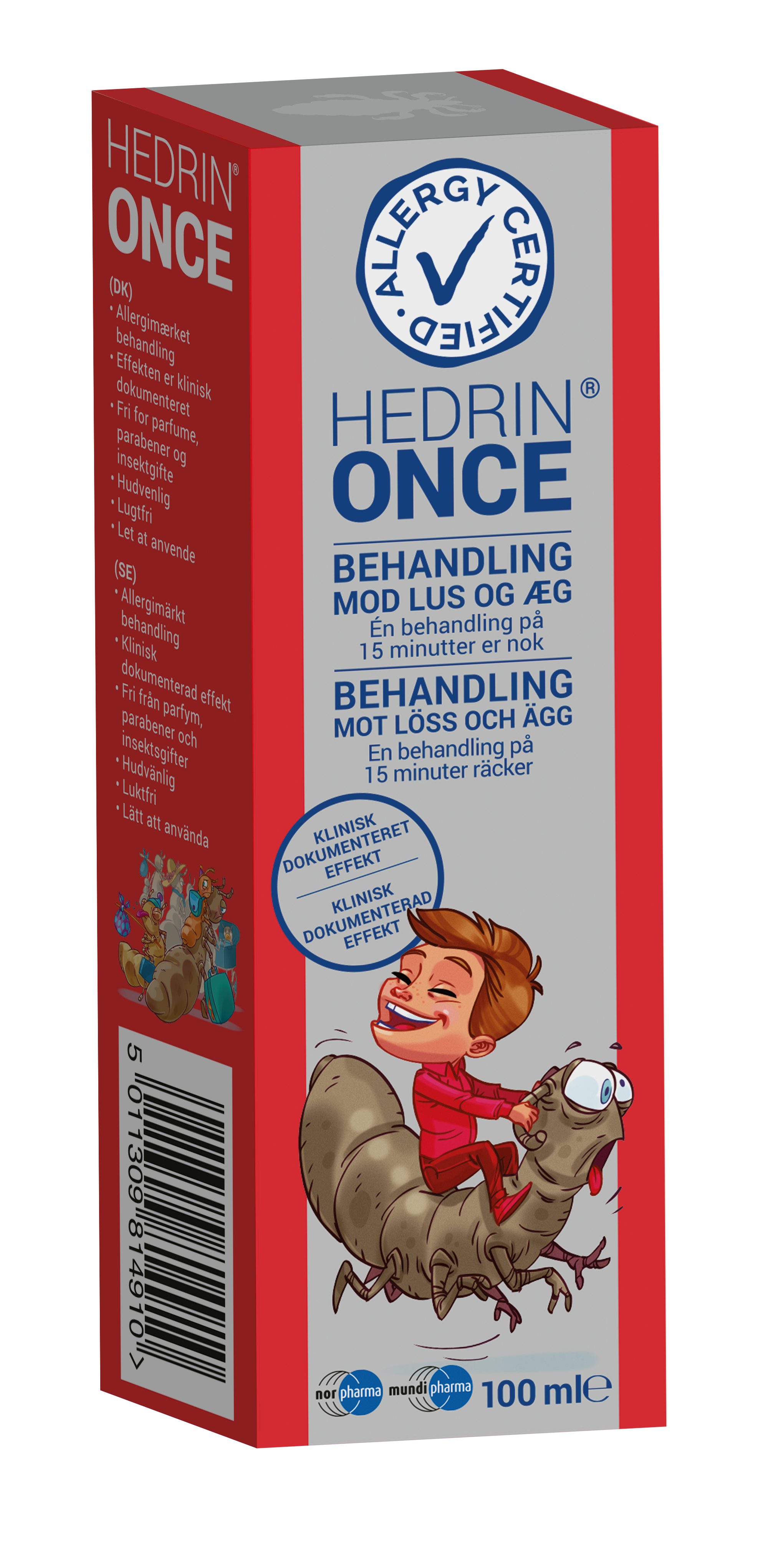 Hedrin ONCE  lúsasjampó 100 ml.