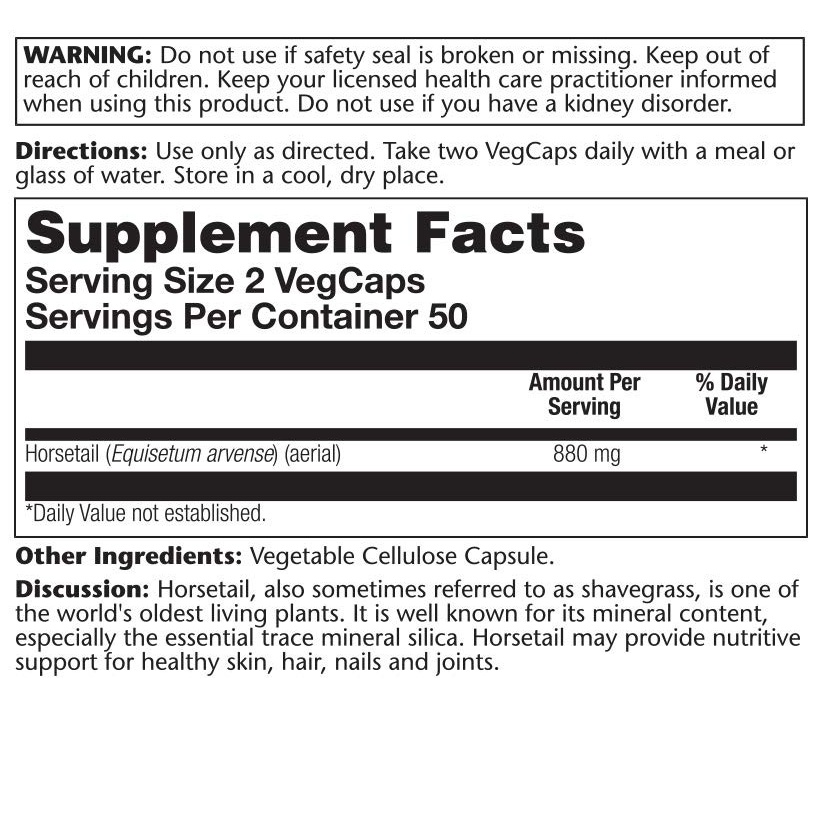 Solaray Horsetail 880mg 100 hylki (1)