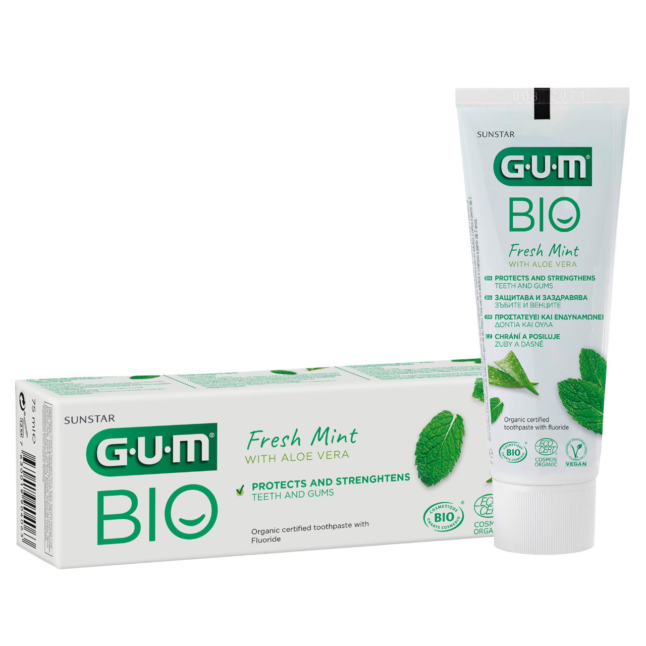 GUM BIO lífrænt tannkrem 75 ml.