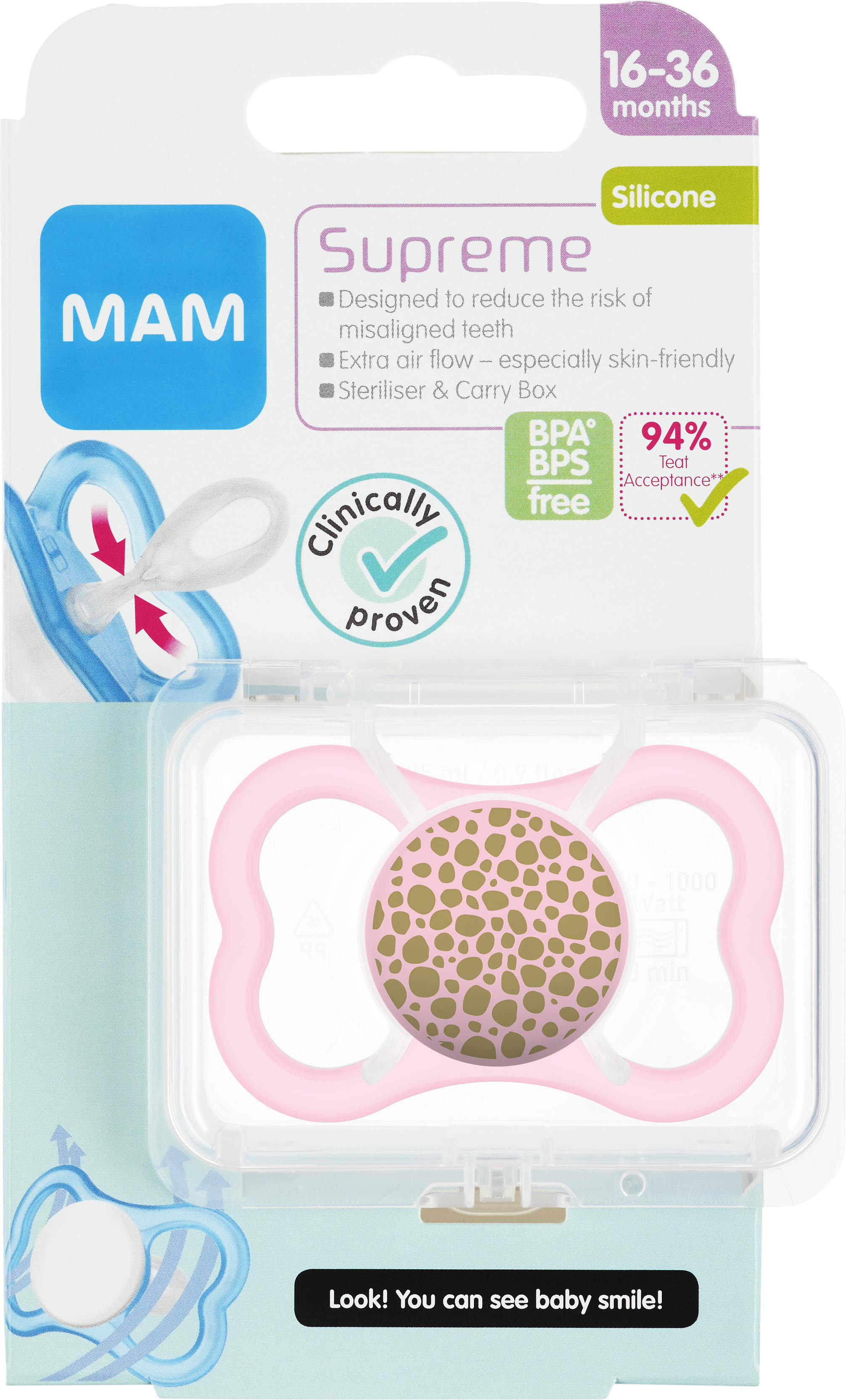 MAM Supreme 16-36 mán #3 litir