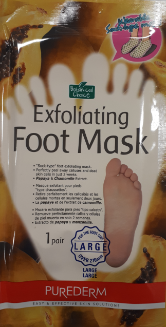 Purederm Exfoliating Foot Mask fyrir stærri fætur 1 stk.