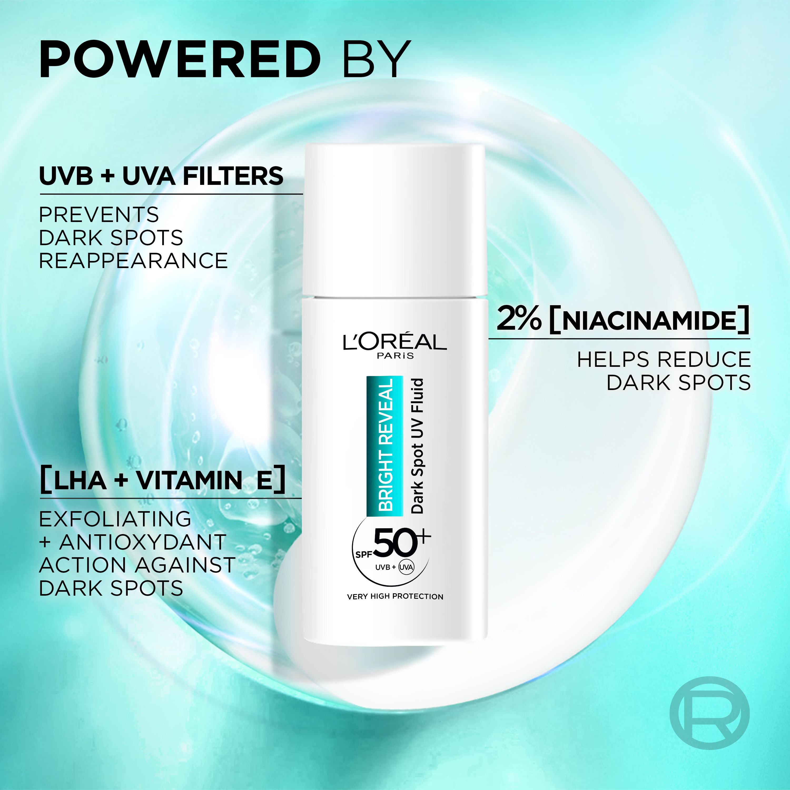 L'Oreal Bright Reveal Dark Spot UVFluid SPF50 (2)