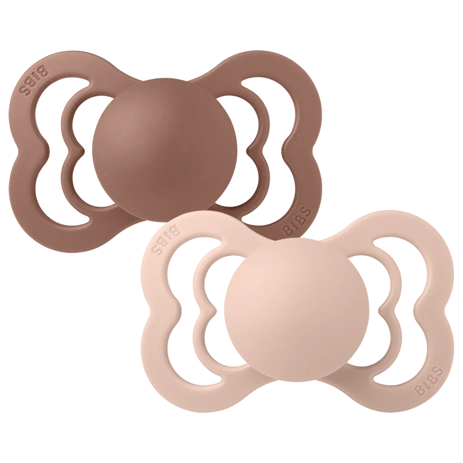 BIBS Supreme Woodchuck / Blush Silicon 0 mán+ #0+ #stærð 1