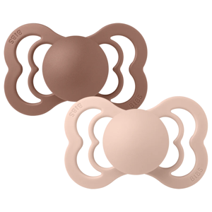 BIBS Supreme Woodchuck / Blush Silicon 0 mán+ #0+ #stærð 1
