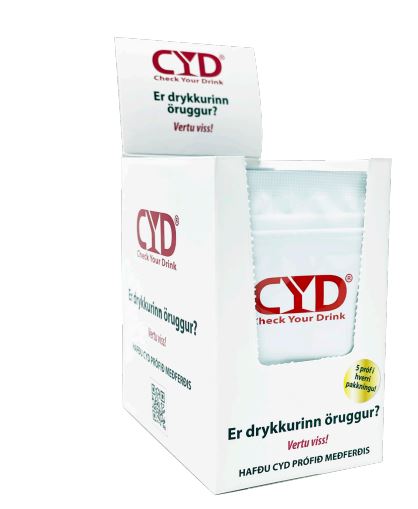 CYD drykkjarpróf fyrir byrlunarefni 5 stk. (1)