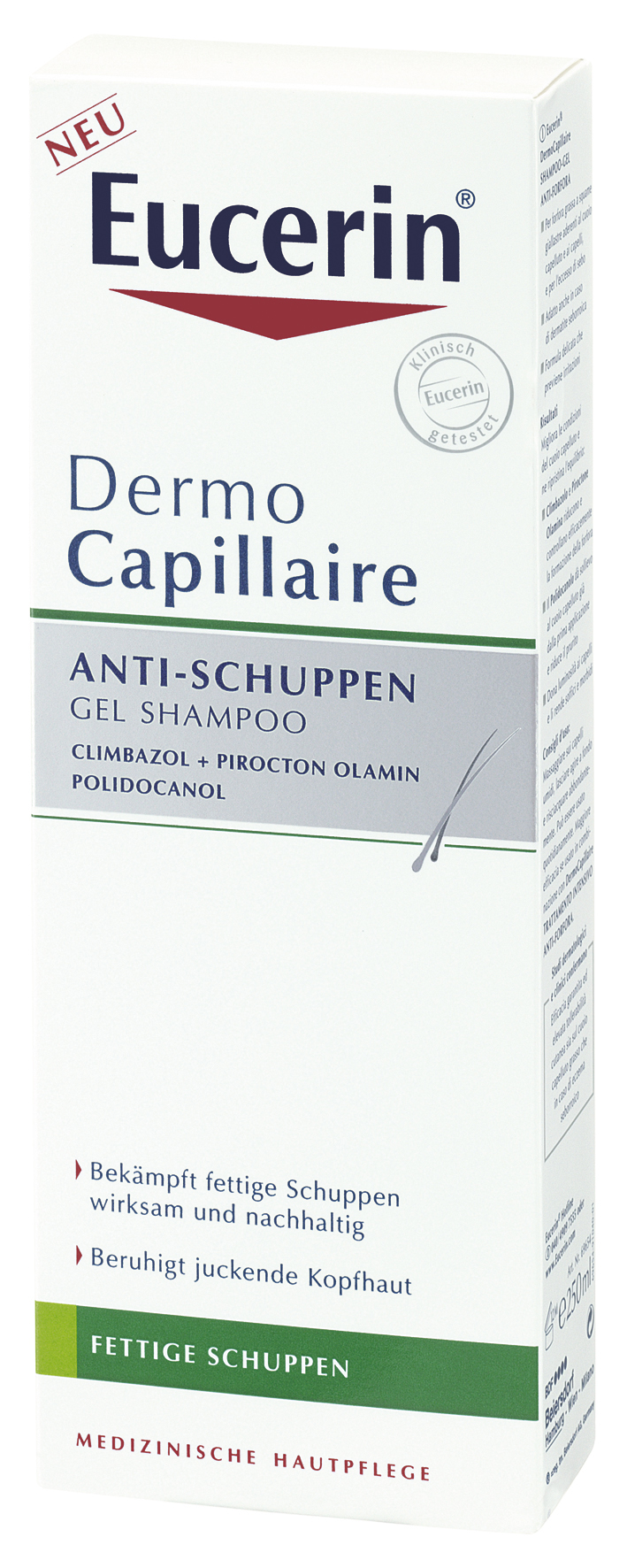 Eucerin Dermo Capillaire ANTI-Dandruff Gel Shampoo 250 ml.