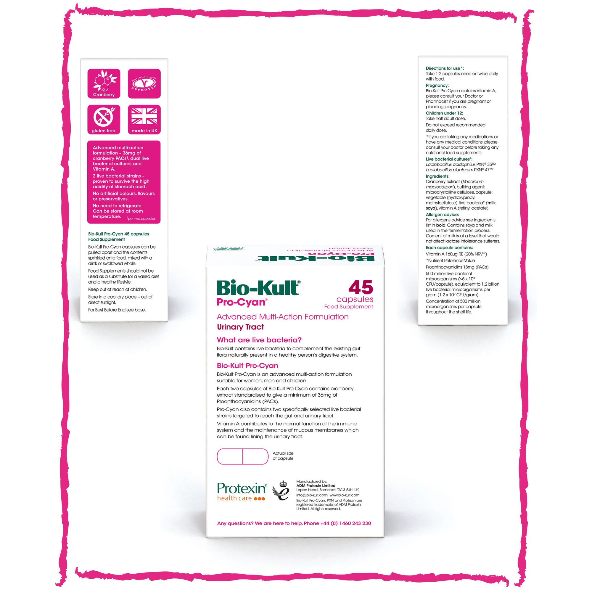 Bio-Kult Pro-Cyan gegn þvagfærasýkingu 45 hylki (1)