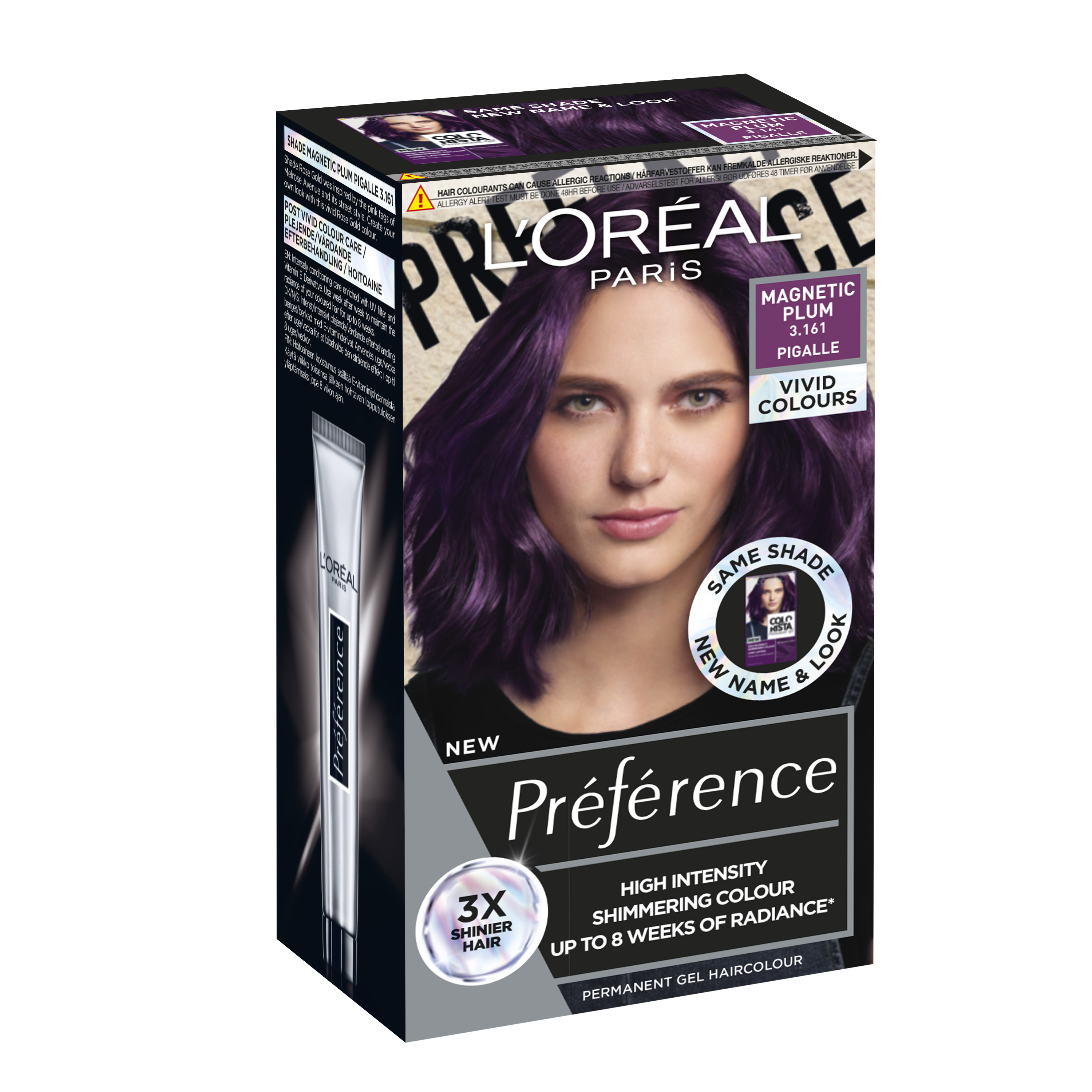 L'Oreal Preference Vivid Color hárlitur #3.161 Magnetic Plum