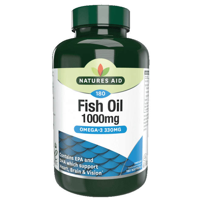 Natures Aid Fish Oil 1000mg 180 hylki
