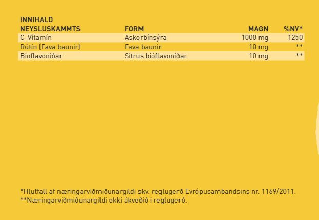 Guli Miðinn C-1000, 60 töflur (1)