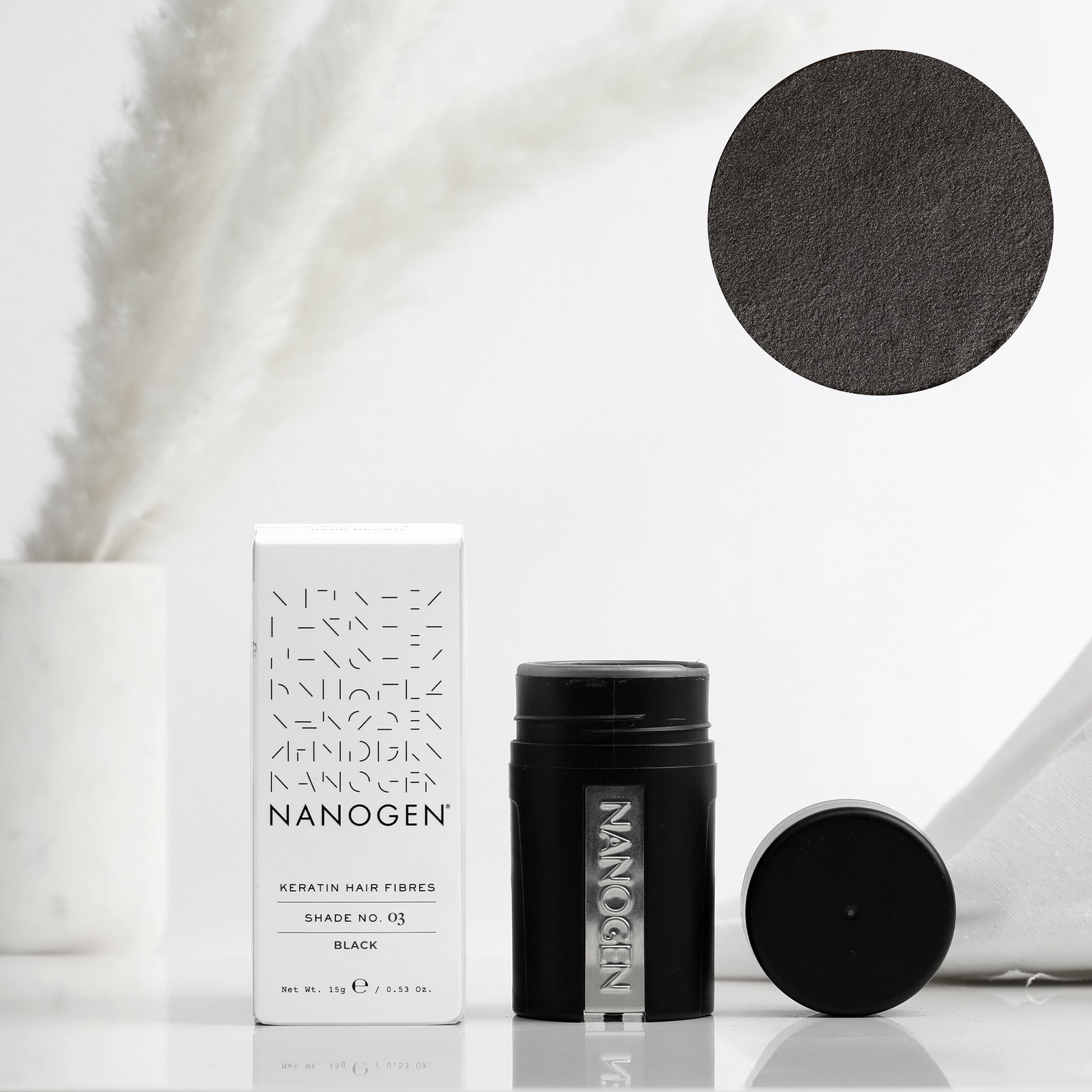 Nanogen Hair Thickening Fibres #Black 15 gr.