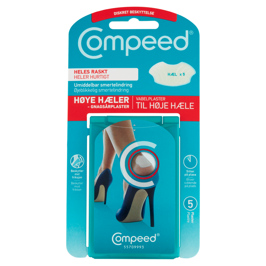 Compeed hælsærisplástur fyrir hælaskó 5 stk.