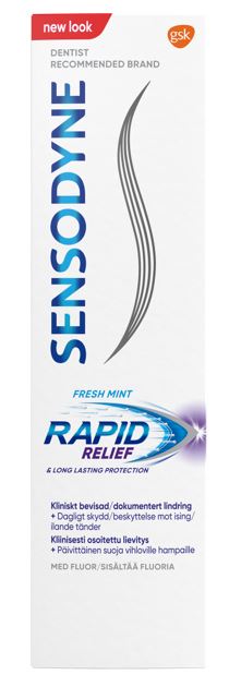 Sensodyne tannkrem Rapid Relief 75 ml.