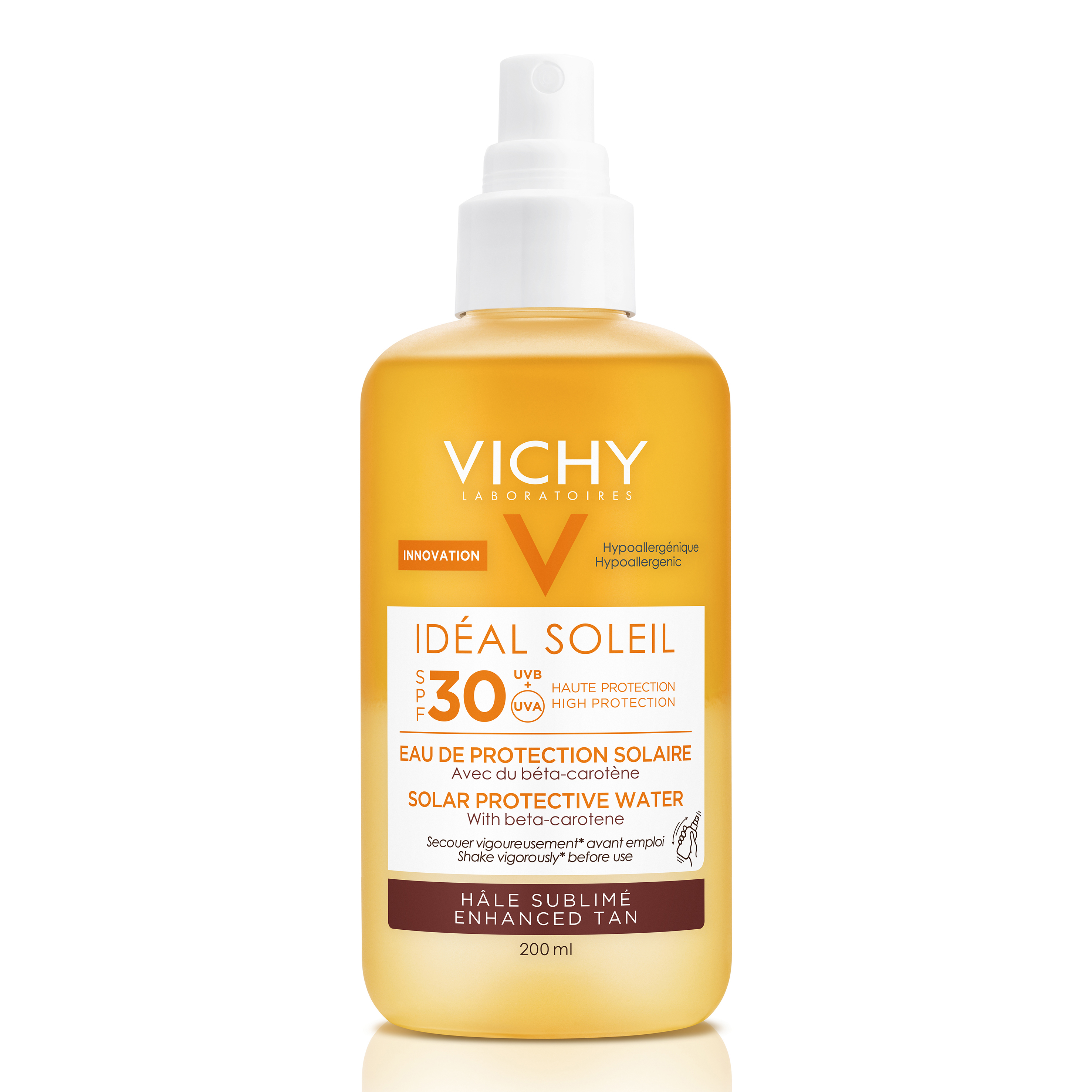VICHY Capital Soleil Enchanted tan Water Face & Body SPF30, 200 ml.