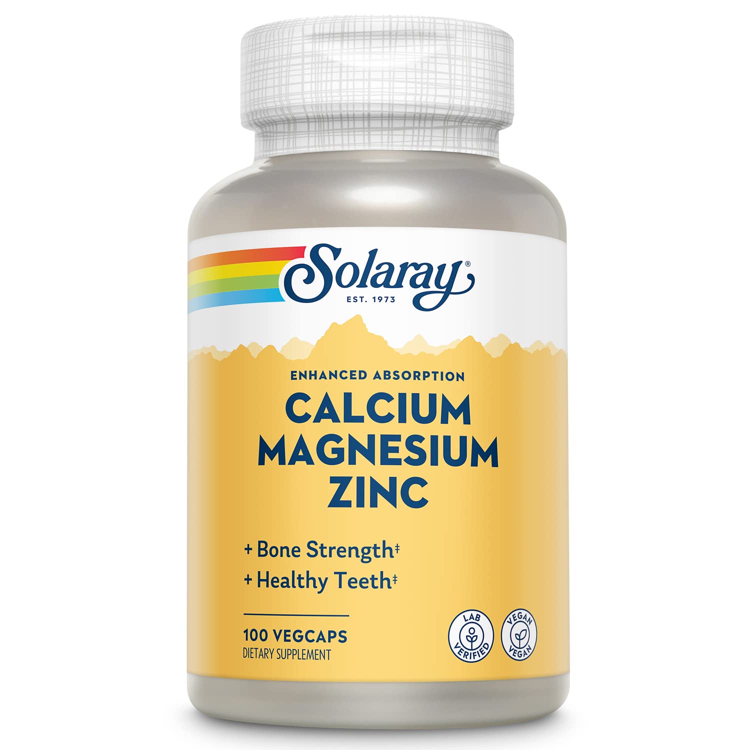 Solaray Calcium Magnesium Zinc 100 hylki
