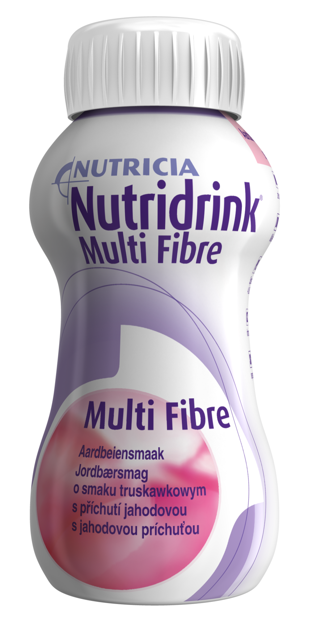 Nutricia Nutridrink með trefjum jarðaberjabragð 4 x 200 ml.