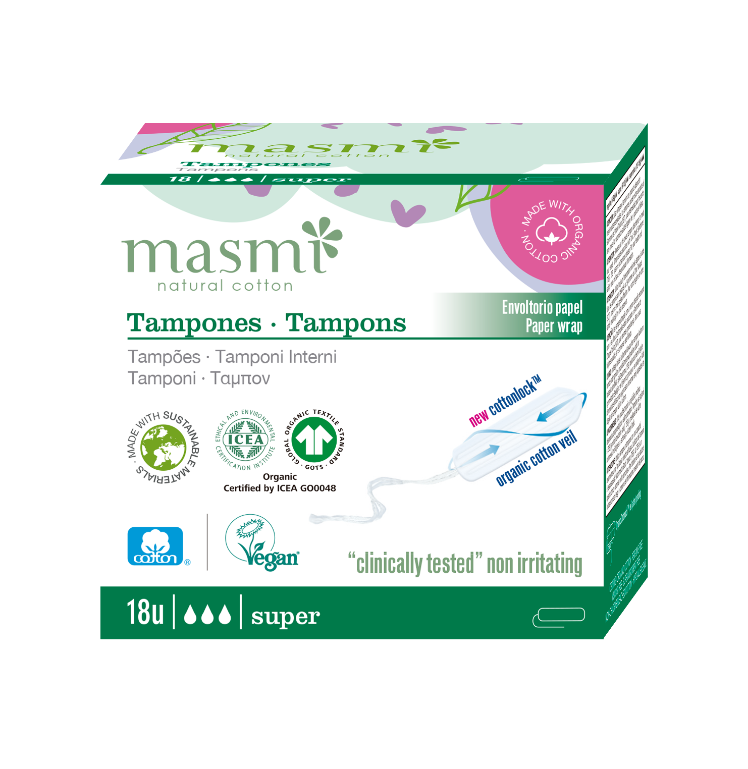 Masmi túrtappar super 18 stk.