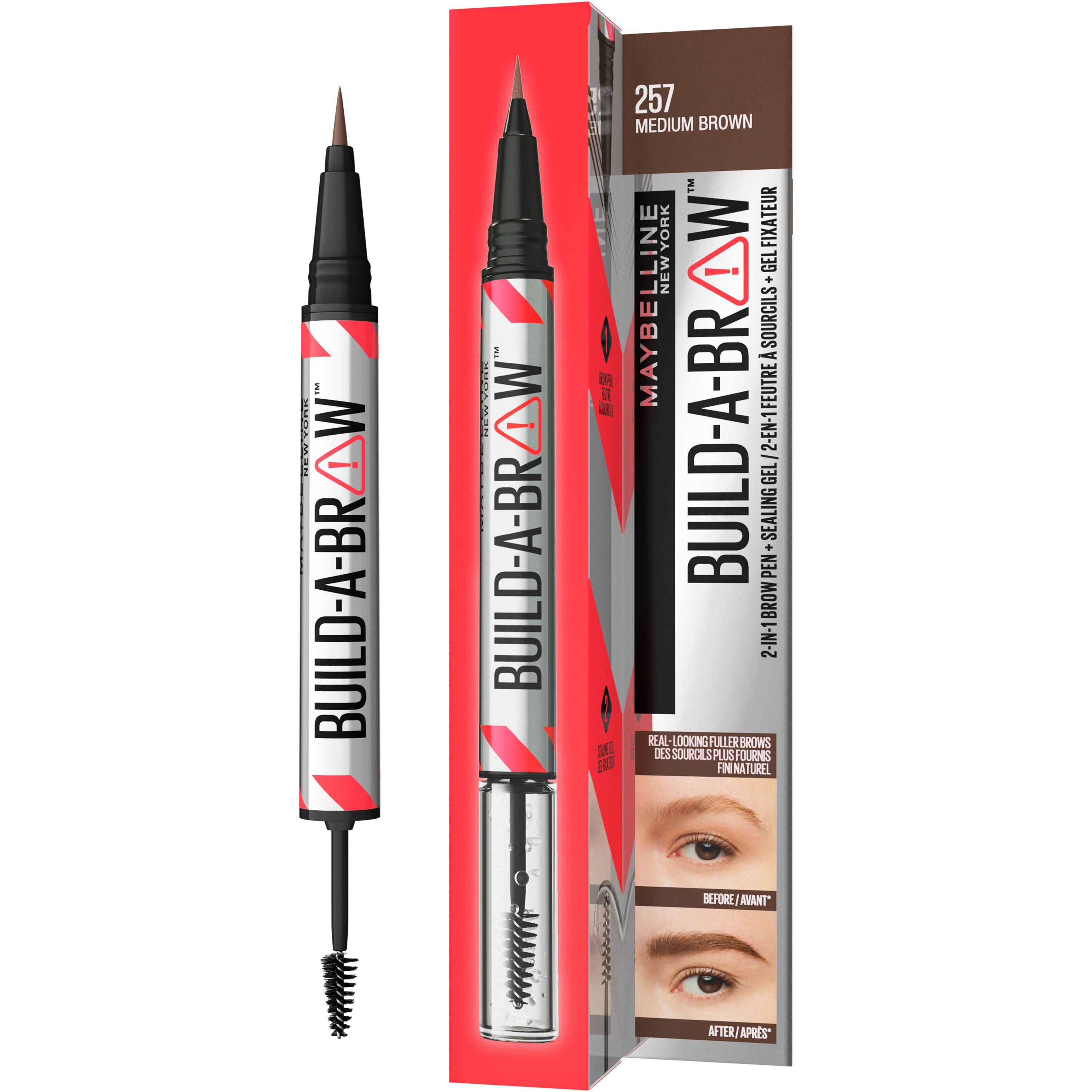 Maybelline Build-A-Brow Pen #257 Medium Brown (2)