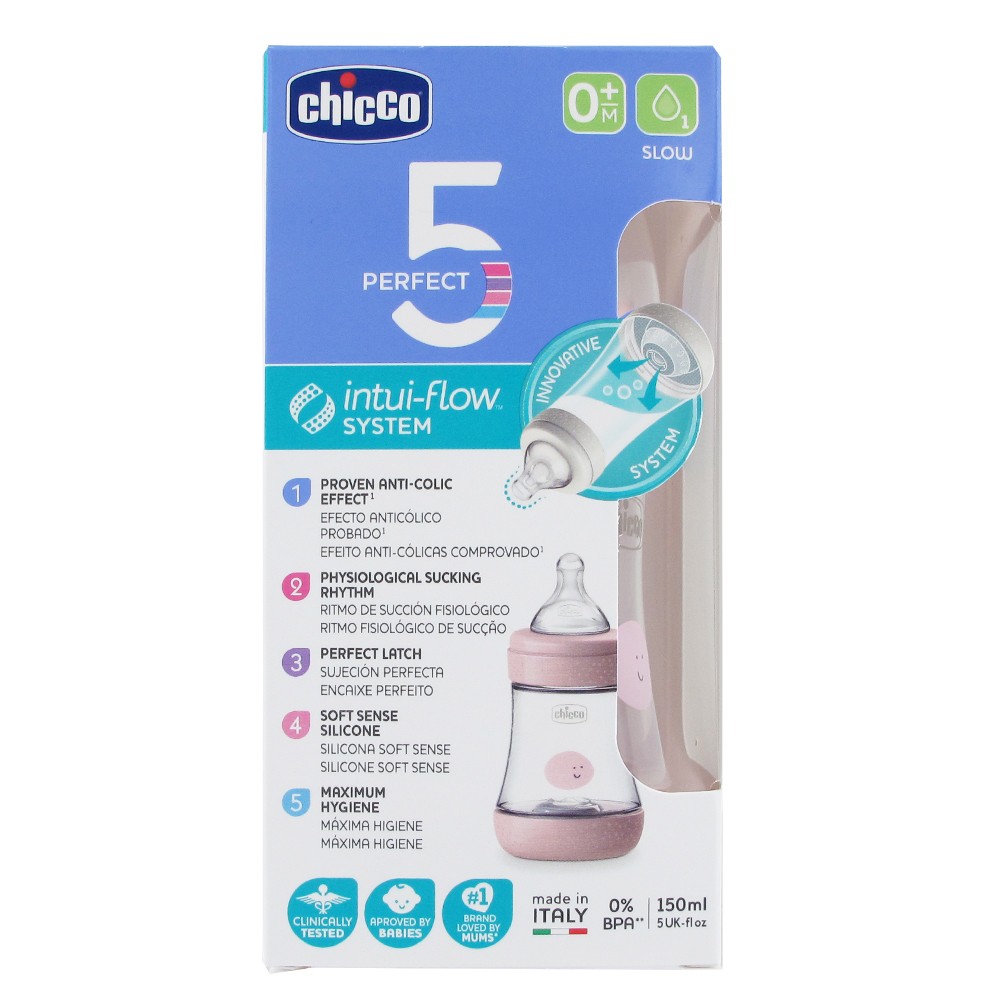 Chicco Perfect5 peli 150 ml # blár (1)