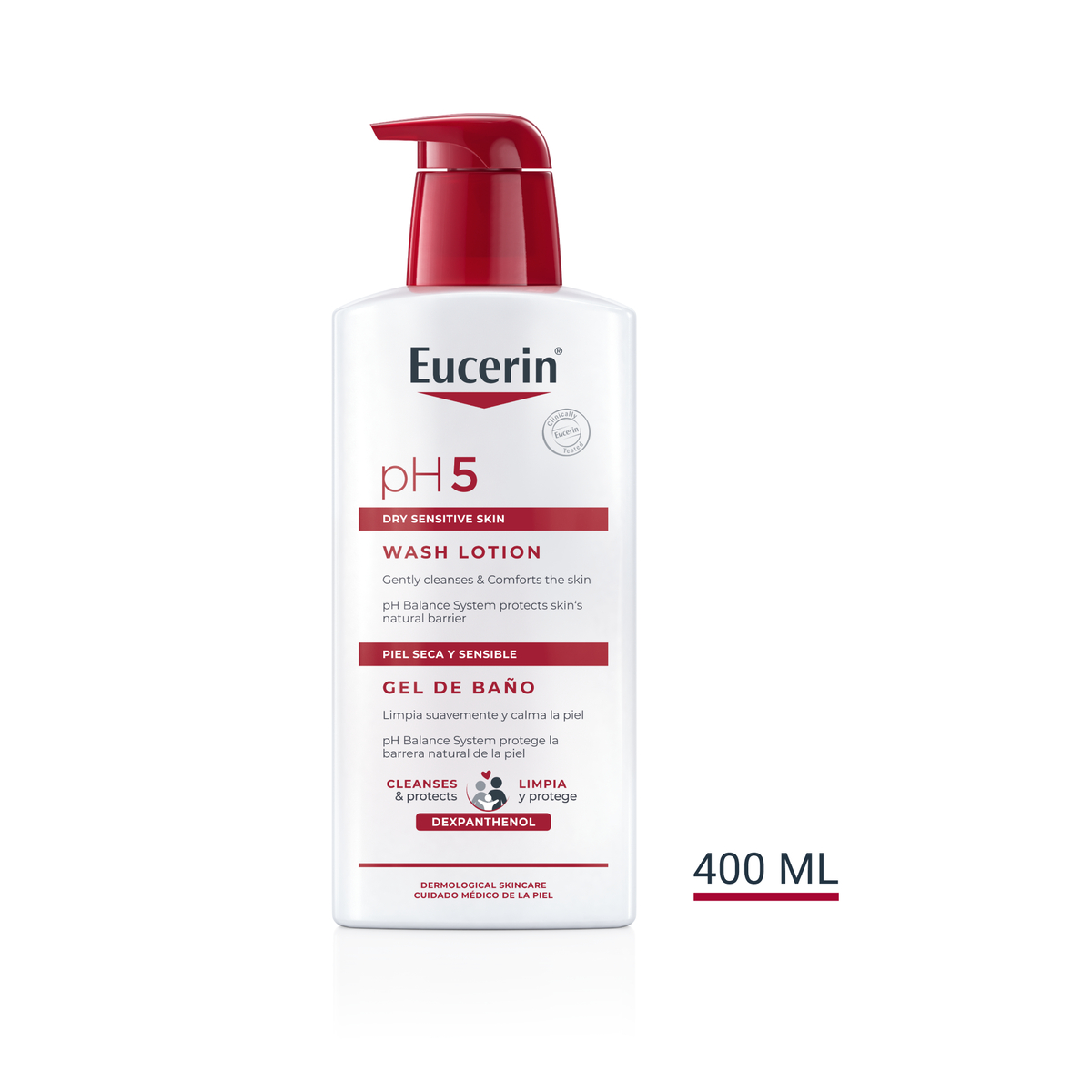 Eucerin pH5 sápa með ilmefnum 400 ml.