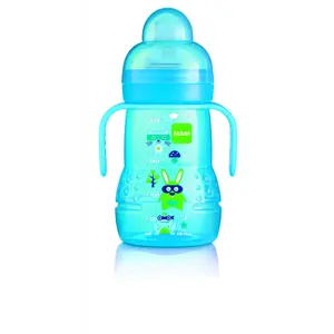 MAM þjálfunarpeli 4 mán+ 220 ml. - þrír litir