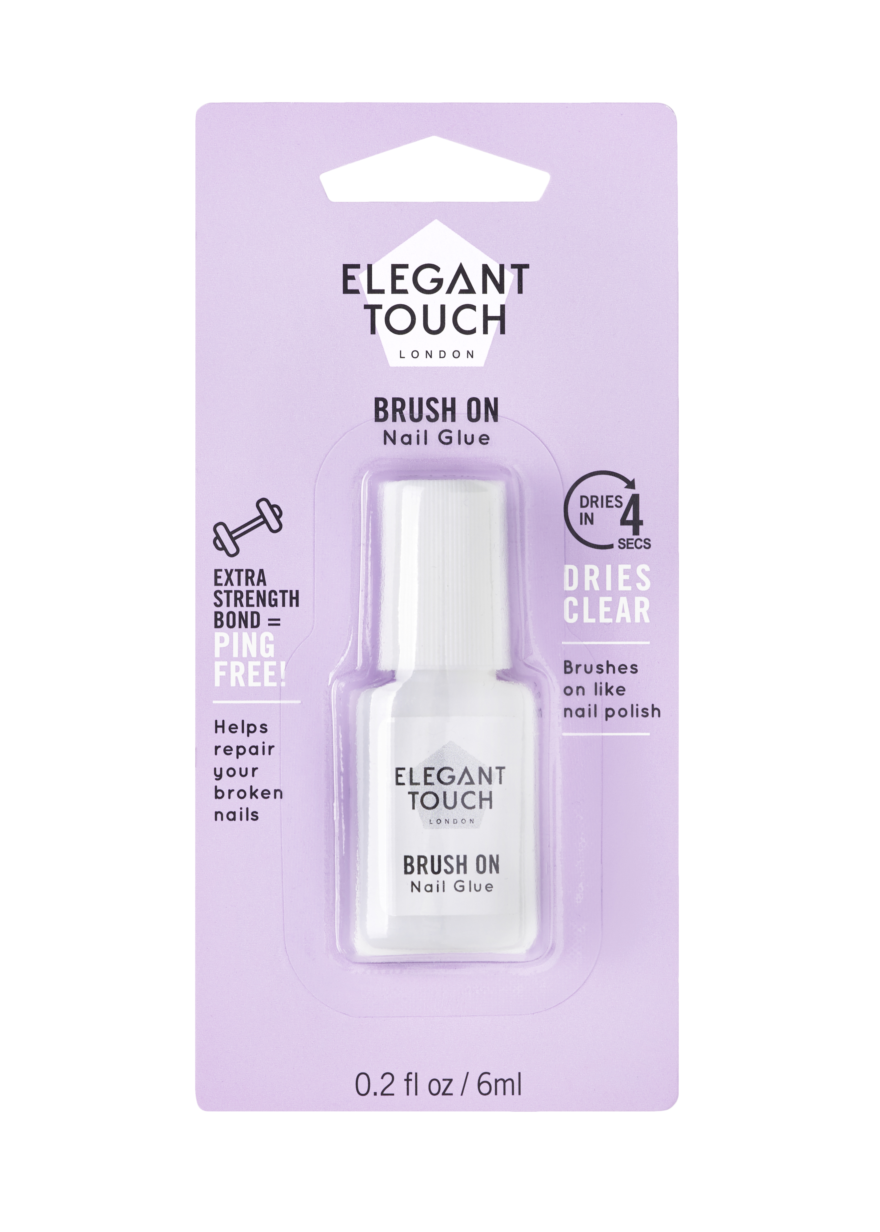 Elegant Touch Brush On Nail Glue 6 ml.