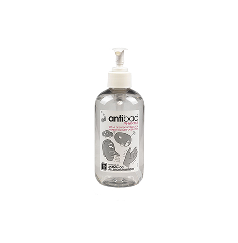 Antibac 85% handgel með pumpu 250 ml.