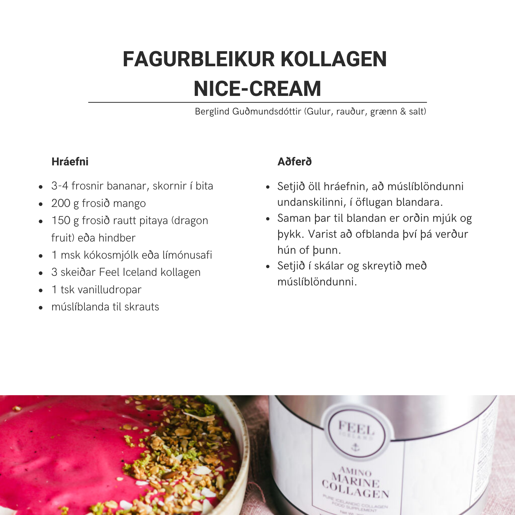 Feel Iceland Marine Amino kollagen 140 gr. (4)