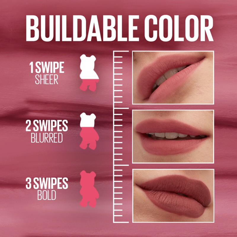 Maybelline Superstay Teddy Tint Liquid Lip Tint #Current -10 (1)