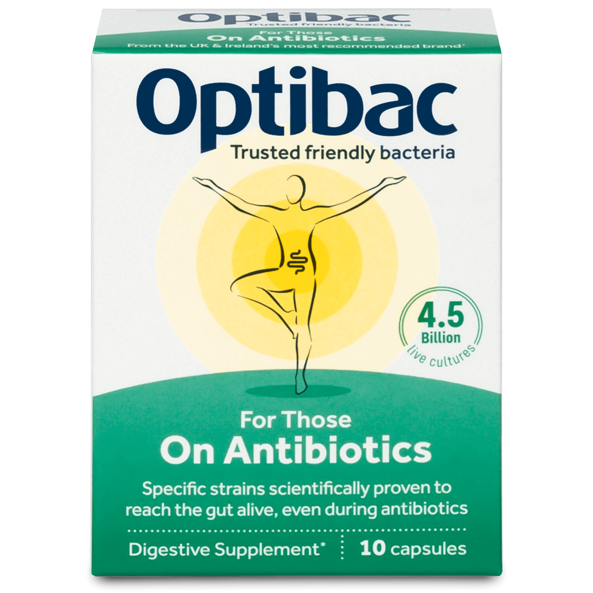 Optibac góðgerlar fyrir sýklalyfjakúr, 10 hylki (1)