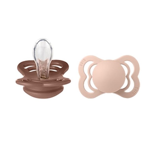 BIBS Supreme Woodchuck / Blush Silicon 0 mán+ #0+ #stærð 1 (1)