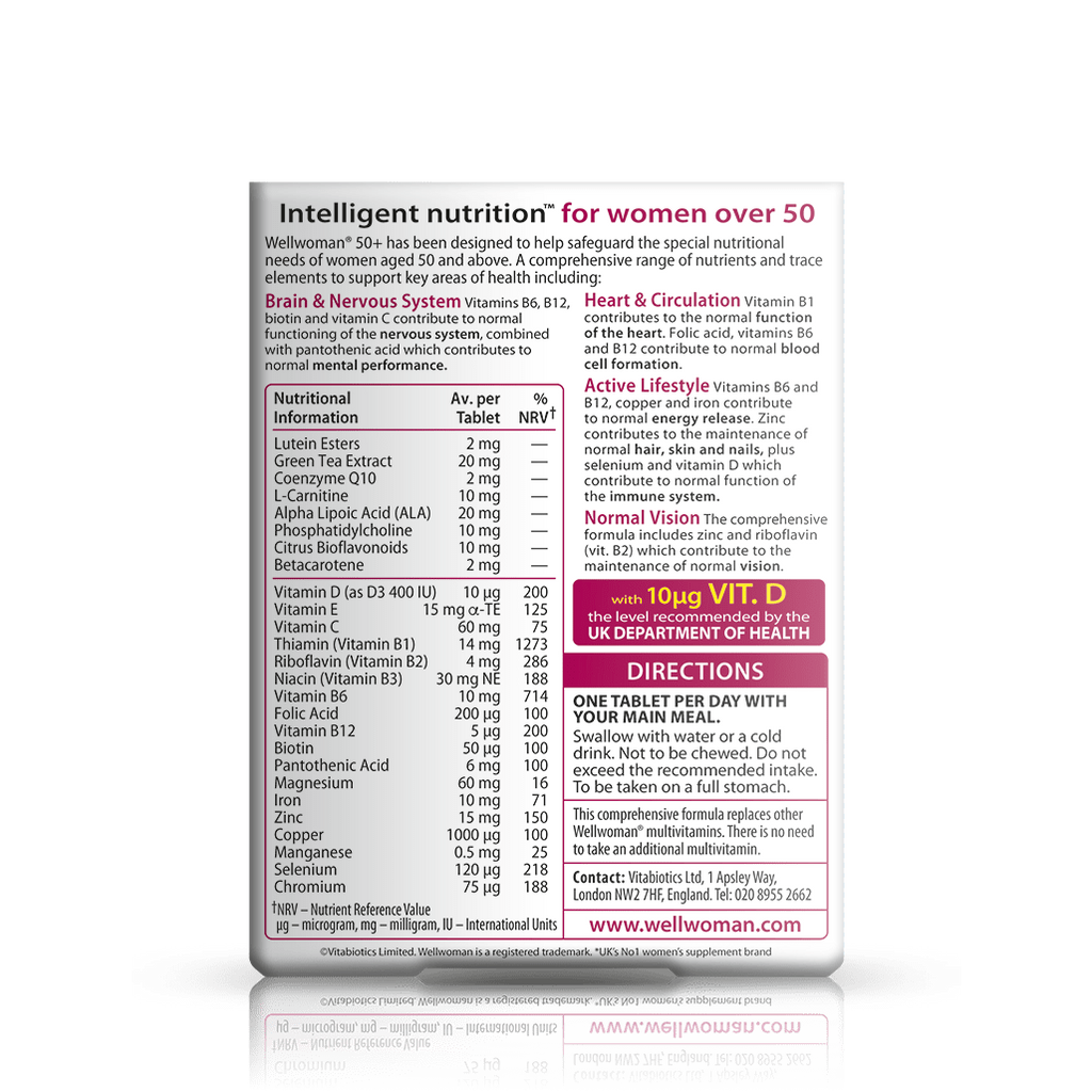 Vitabiotics Wellwoman 50+  30 stk. (1)