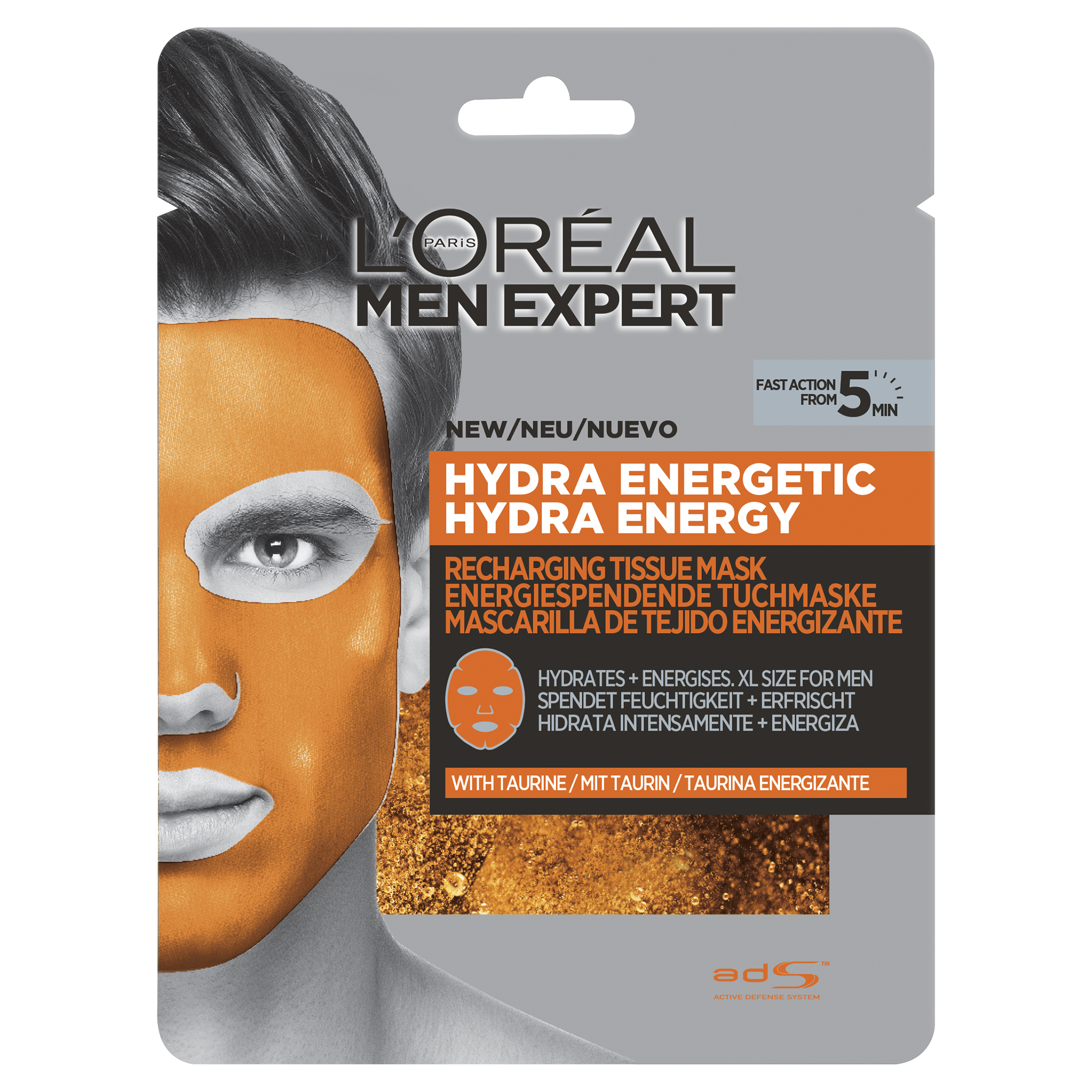 Loreal Men Expert Hydra Energetic andlitsmaski 1 stk.