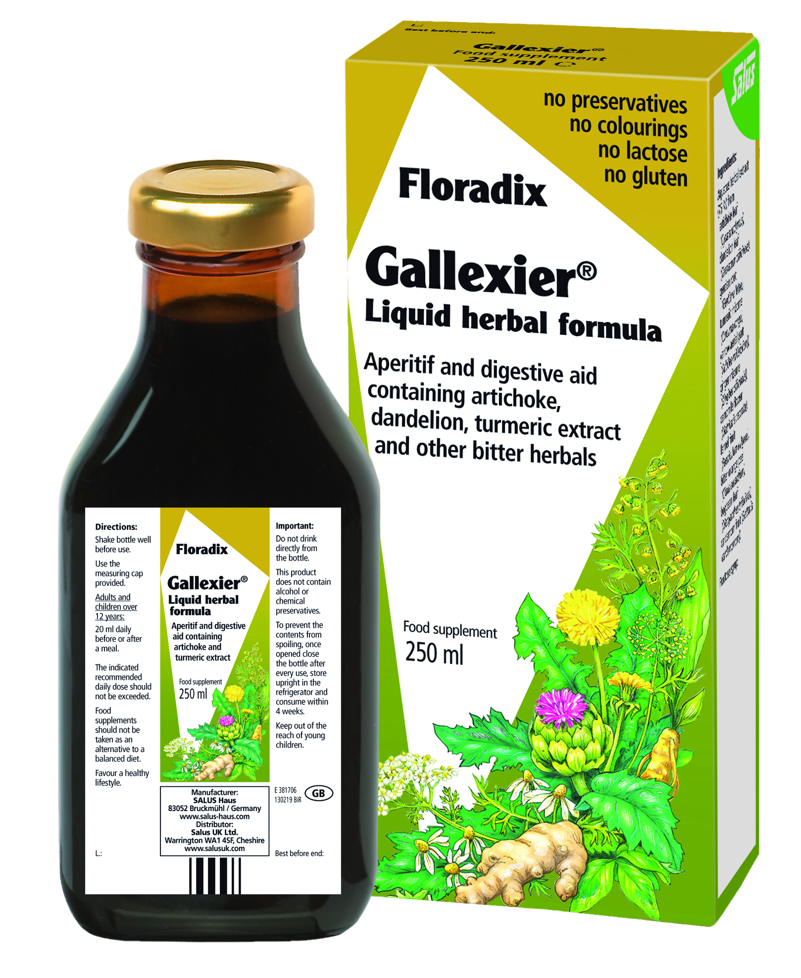 Floradix Gallexier jurtaveig 250 ml.