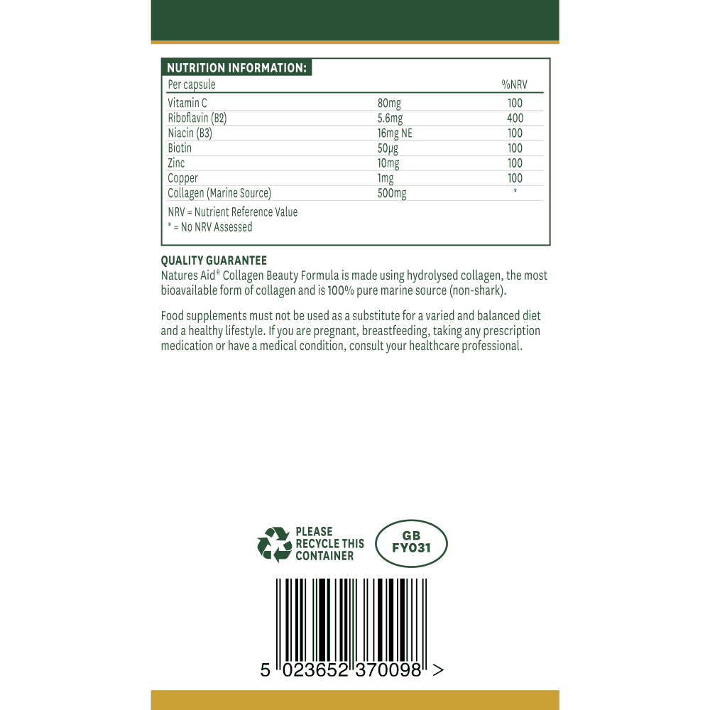 Natures Aid Collagen Beauty Formula 90 hylki (1)