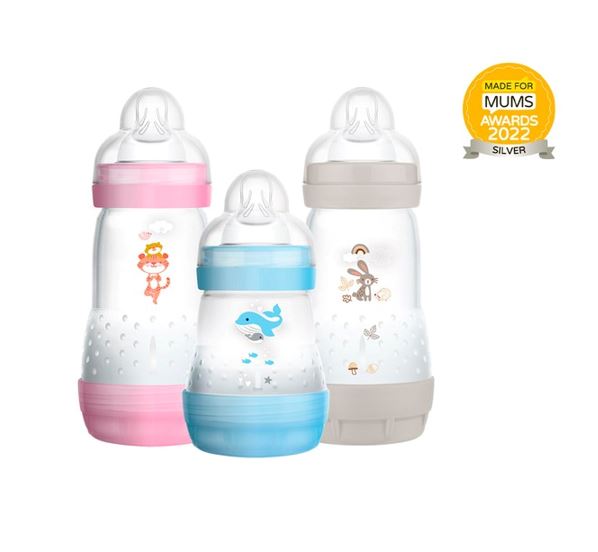 MAM Anti Colic peli 0 mán+ 160 ml. - þrír litir (2)