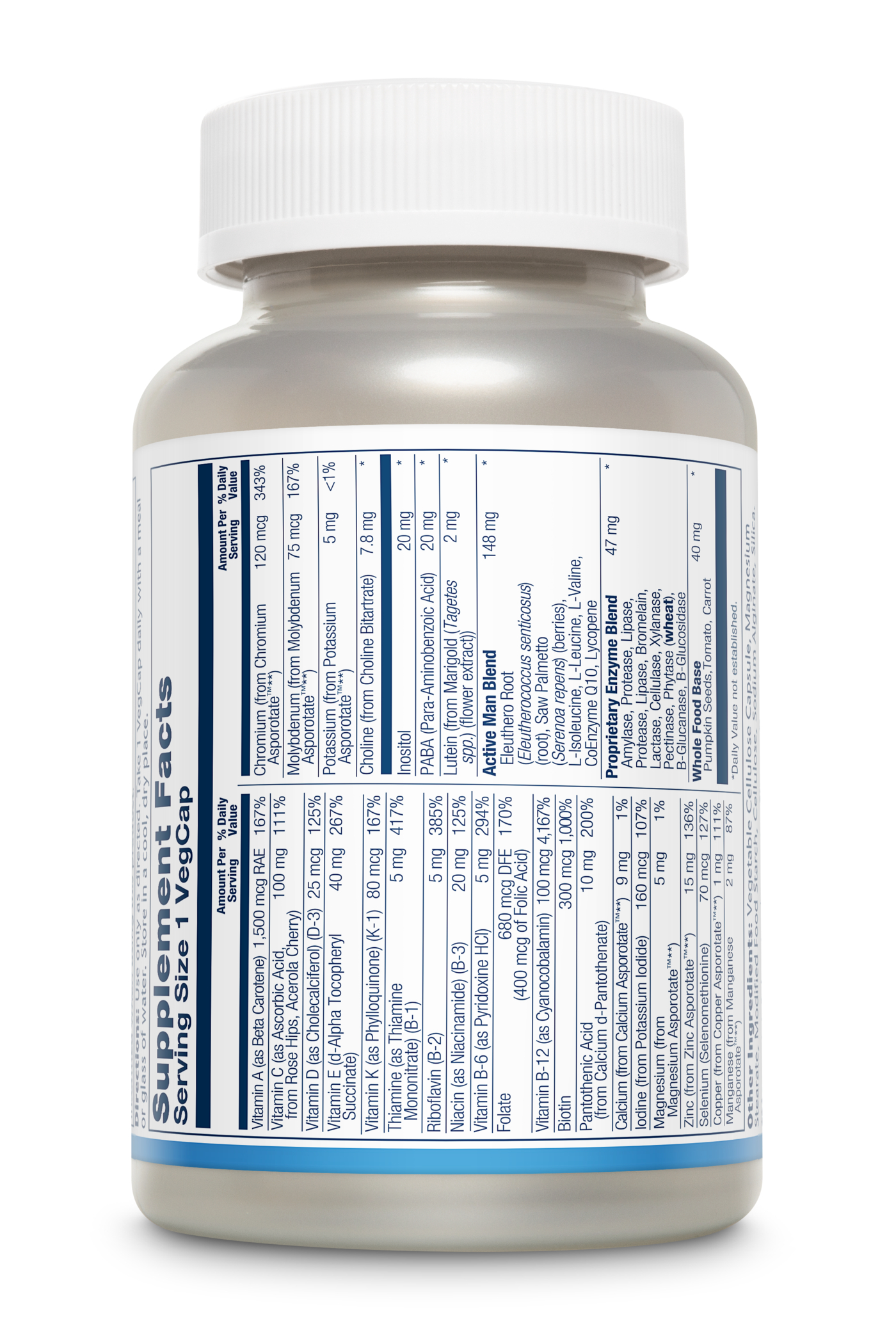 Solaray Once Daily Active Man fjölvítamín 60 stk. (1)