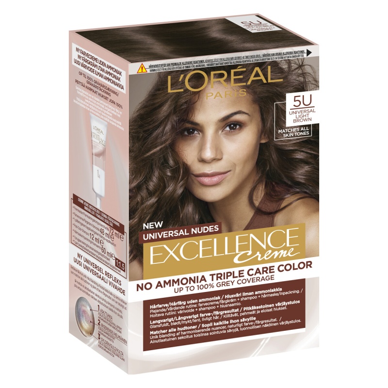 LOreal Paris Excellence Creme Universal Nude #5U Light Brown