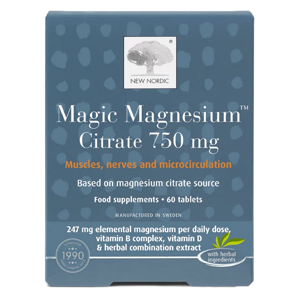 New Nordic Magic Magnesium Citrate 750mg, 60 töflur