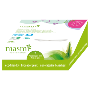 Masmi Organic bómullarpinnar 200 stk.