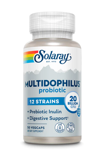Solaray Multidophilus 12 strains, 20 Billion CFU, 50 veganhylki