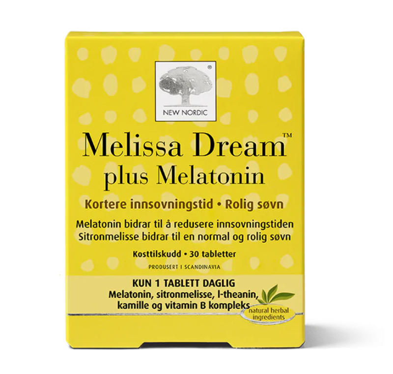 New Nordic Melissa Dream plus Melatonin 30 stk.
