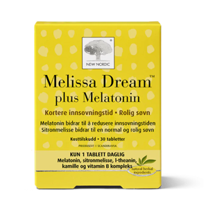 New Nordic Melissa Dream plus Melatonin 30 stk.