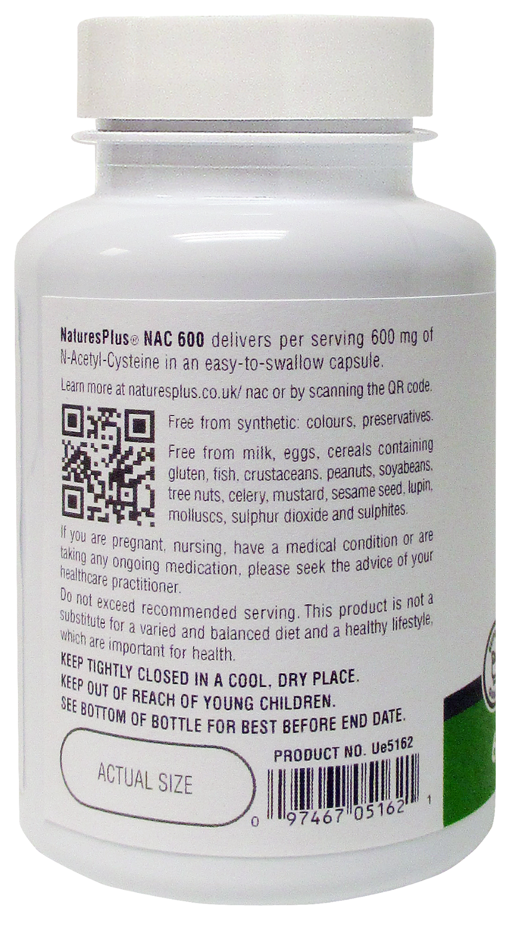 Natures Plus NAC 600 mg 60 hylki (1)