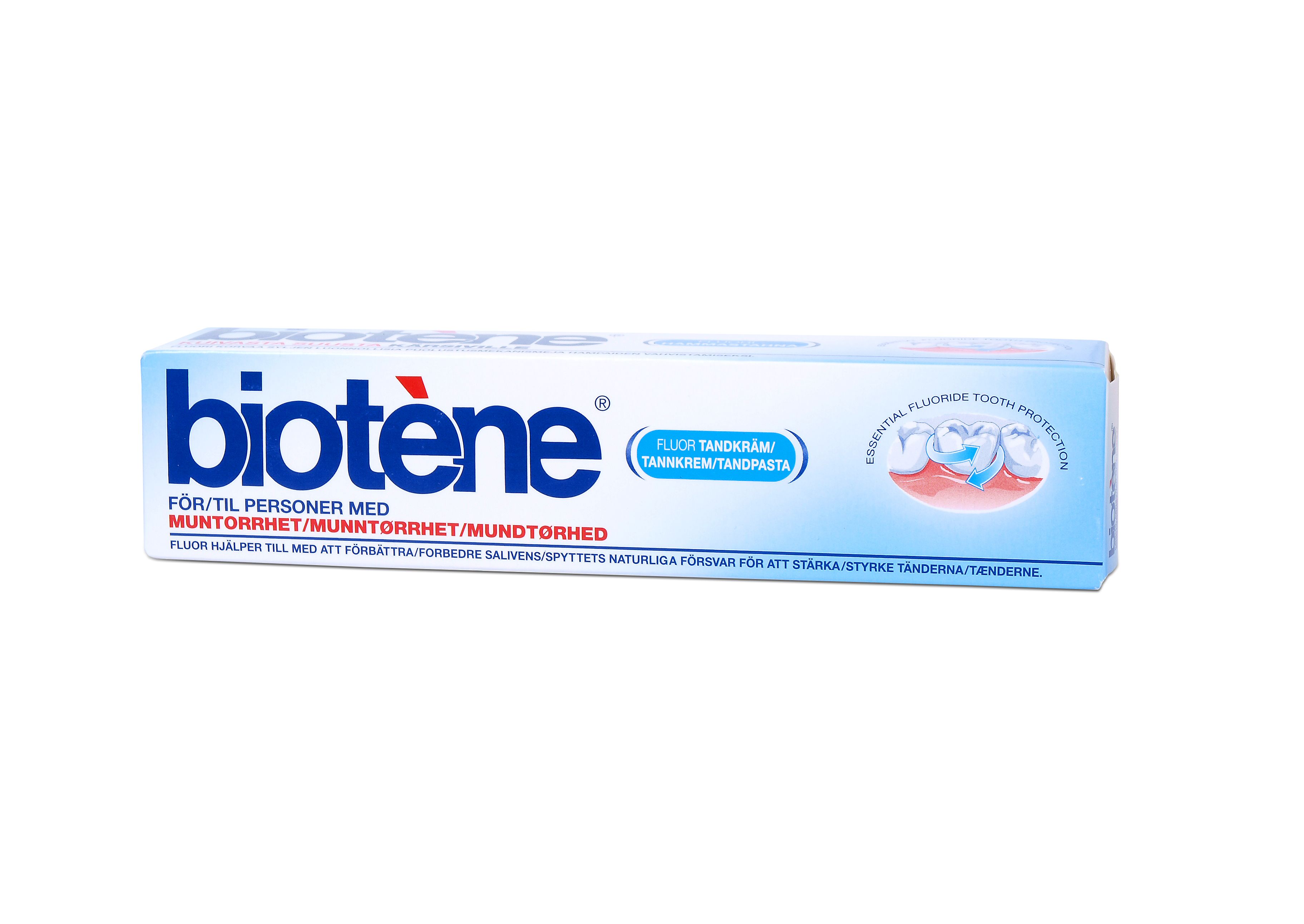 Biotene tannkrem gegn munnþurrk 75 ml.