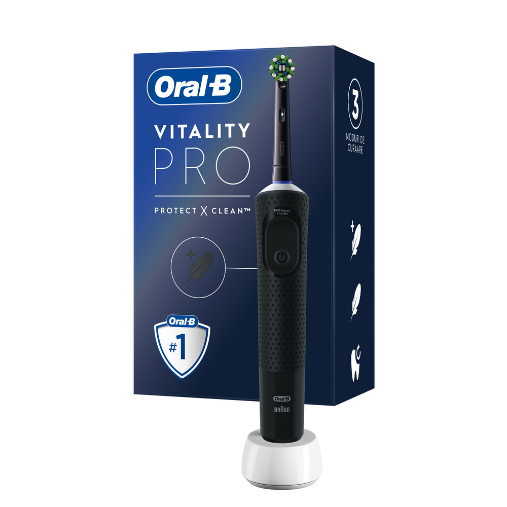 Oral-B Brush Vitality Pro með hleðslutæki #svartur