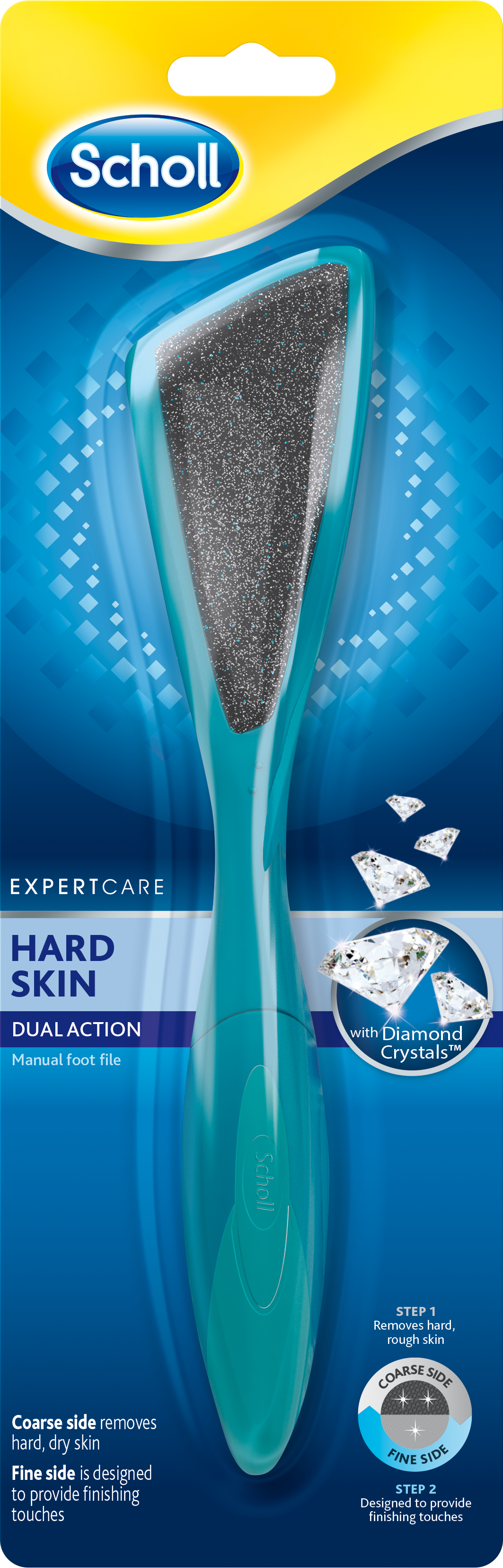 Scholl Dual Action fótaþjöl fyrir harða húð